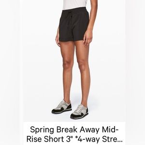 Lululemon Spring Break Away Shorts
